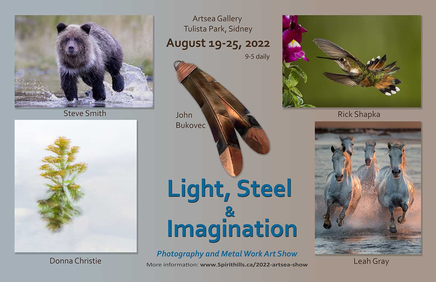 Artshow by Leah Gray, Steve Smith, Rick Shapka, Donna Christie and John Bukovec